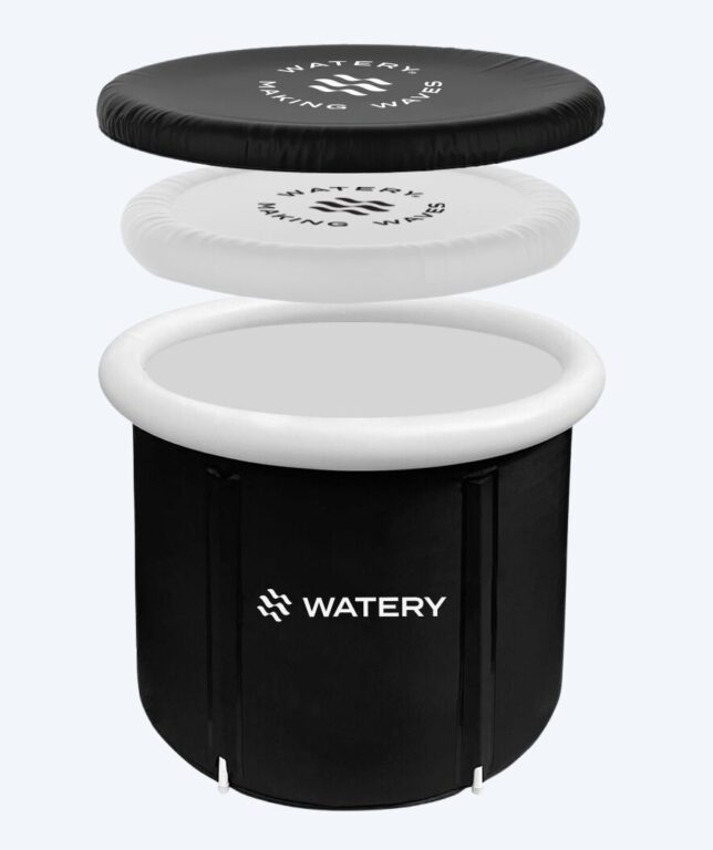 Isbad derhjemme - Hero Watery | Koldtvandskar / Cold Plunge med Cold-ReefÂ® isolering | 350L | Sort