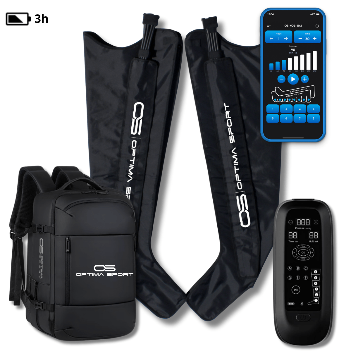 Udlejning Recovery Boots K6 Battery Gen2 - Længde 85 cm, omkreds i top 70 cm