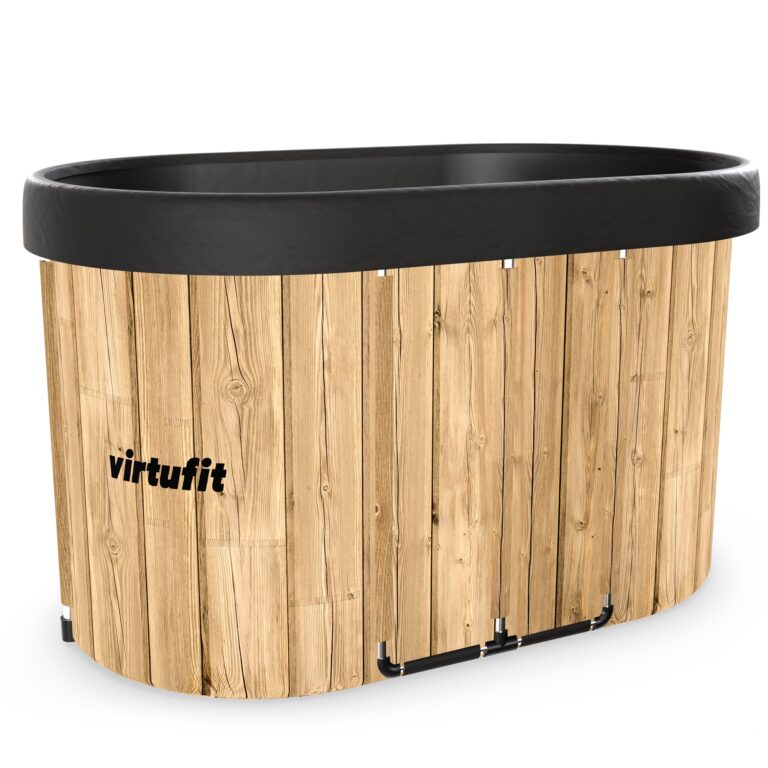 VirtuFit Oval Isbad - 500 liter Wood Look